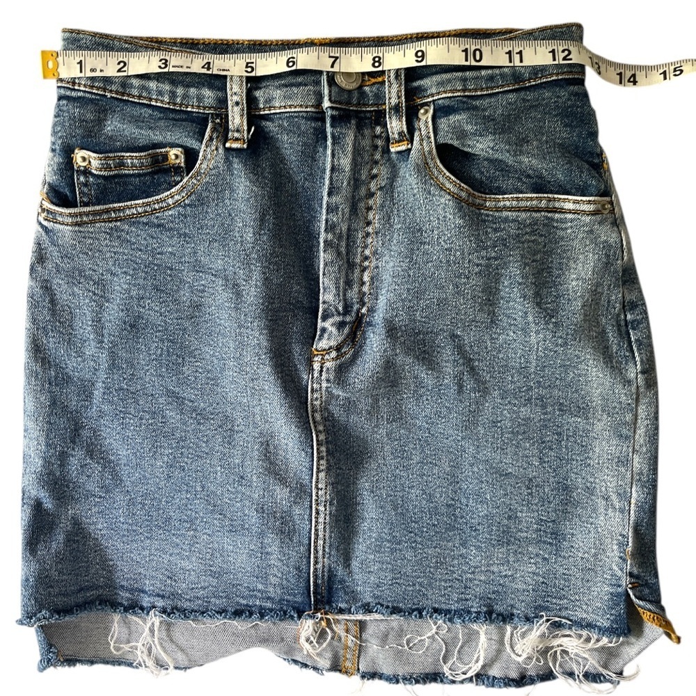 ARITZIA Wilfred Free Tanit Denim Mini Skirt Size 2 - Picture 6 of 9